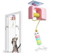 CeleryPets Autobounce USB-C Ceiling Cat Teaser, Smart Ceiling Cat Teaser, Chew-Proof Design, Strong Suction Mount-No Drilling Needed, Suitable All Cats, Interactive Electric Cat Toy (Pink)