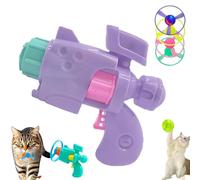 Celerypets Light-Up Flying Disc Cat Launcher Set, Celery Pets Cat Fetching Launcher, Colorful Propeller Discs, Interactive Pet Flying Catapult for Playtime (Purple)