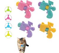 CeleryPets Light-Up Flying Disc Cat Launcher Set, with Colorful Flying Propellers Set, Cats Playing Tracking Interactive Toys, for Pet Training and Chasing (Blind Box)