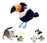 Celerypets Rechargeable Flapping Bird Cat Toy, Celery Pets Interactive Cat Toys, Cats Self-Entertainment Simulation Bird Toys, Motion Activated with Three-Mode Wing Flap (Style C)