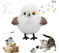 Celerypets Rechargeable Flapping Bird Cat Toy, Flying Bird Cat Toy, 3 Modes, Touch Activated Interactive Cats Toys, Electric Cats Toy, Realistic Flapping Wings and Chirping, for Indoor pet (B)