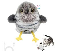 Celerypets Rechargeable Flapping Bird Cat Toy, Interactive Cat Toy with Flapping Wings & Lively Chirping, Motion-Activated, 3 Modes, Touch Activated Interactive Cats Toys for Indoor Cats (B)
