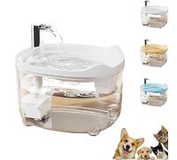 Celerypets Water Fountain, 2025 New Triple-Filter Pet Water Fountain, 50.72oz/1.5l Automatic Cat Dog Fountains, Intelligent Anti-Dry Burning, Ultra-Quiet, for Cats Dog (White)