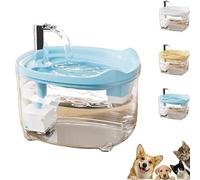 Celerypets Water Fountain, 2025 New Triple-Filter Pet Water Fountain, 50.72oz/1.5l Automatic Cat Dog Fountains, Intelligent Anti-Dry Burning, Ultra-Quiet, for Cats Dog (Blue)