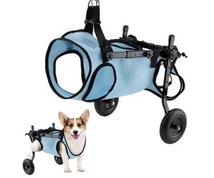 Celestaura Dog Wheelchair for Back Legs, Doggy/Cat Wheelchair with Disabled Hind Legs Walking, Light Weight, Blue