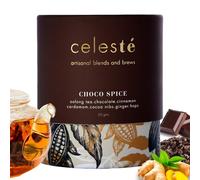 CelesTe Choco Spice - Chocolate Tea Loose Leaf - Premium Blend with Cinnamon, Cardamom, Cocoa Nibs, Ginger and Hops | 100% Natural Loose Leaf Oolong Tea (50gm) (25 Cups)