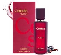 Celeste Fleur 100ml EDP La Fede by Khadlaj - Perfume for Women - Blackcurrant Violet and Cedar- Over Red Juicy Accords with Warm Woody Vanilla Scent