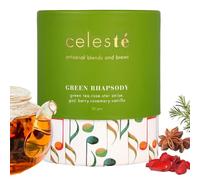 CelesTe Green Rhapsody, Goji Berry Tea - Premium Blend of Natural Vanilla, Rosemary, Rose and Star Anise Natural Loose Leaf Green Tea (50gm) (20 Cups)