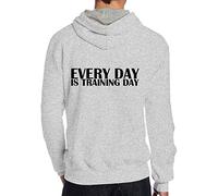 Celeste Luke Mens Hoodies Back Print Personalized Hooded Sweatshirts Horse Tattoo Darr Customized Graphic Blend Pullover, Grey, M