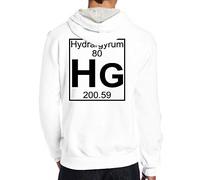 Celeste Luke Mens Hoodies Back Print Personalized Hooded Sweatshirts I Am Flint Customized Graphic Blend Pullover, White, XXL