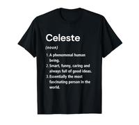 Celeste Name Definition Dictionary Value Graphic T-Shirt