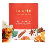 Celeste Zesty Warmth, Orange Spice Tea | Premium Blend of Cinnamon, Clove, Star Anise, Orange Peel, & 100% Natural Loose Leaf Tea Black (50 gm) (25 Cups)
