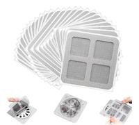 Celestia 100 Pcs Shower Drain Hair Catcher - Disposable Sink Strainer, Multi - Purpose Drain Cover & Trap Filter for Bathroom/Kitchen