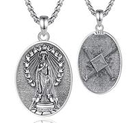 CELESTIA Celtic 925 Silver St Brigid Cross Necklace for Women Men