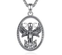 CELESTIA Hecate Triple Moon Necklace Sterling Silver, Gothic Jewellery, Witchy Gifts for Women, Spiritual Gifts for Women with Adjustable Chain, Witchcraft Supplies, Halloween