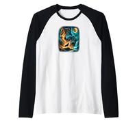 Celestia l- Forest - Howling - Wolf Raglan Baseball Tee