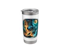 Celestia l- Forest - Howling - Wolf Stainless Steel Insulated Tumbler