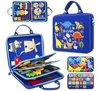 Celestia Montessori Busy Board for 1-4-year-olds - Interactive Baby Busy Board, Developing Fine Motor Skills, with Alphabet & Number Activities, Portable Travel Toy