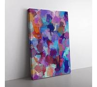 Celestial Abstract Canvas Print for Living Room Bedroom Home Office Décor, Wall Art Picture Ready to Hang, 76x50 cm (30x20 Inch) CAN3020-V1022-CK-1358