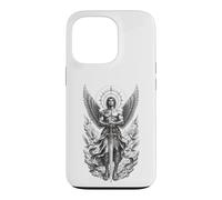 Celestial Angel Warrior Sword Wings Divine Guardian Case for iPhone 13 Pro