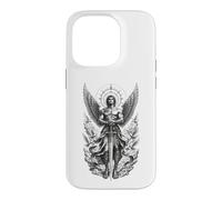 Celestial Angel Warrior Sword Wings Divine Guardian Case for iPhone 14 Pro