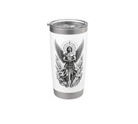 Celestial Angel Warrior Sword Wings Divine Guardian Stainless Steel Insulated Tumbler
