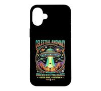 Celestial Anomaly UFO Tractor Beam Space Visitation Case for iPhone 16 Plus