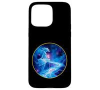 Celestial Aquarius Water Bearer in Cosmic Blue - Big Logo Case for iPhone 15 Pro Max