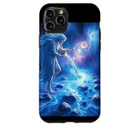 Celestial Aquarius Water Bearer in Cosmic Blue Case for iPhone 11 Pro