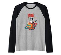 Celestial Astronaut Graphic Planetary Illustration Raglan Baseball Tee