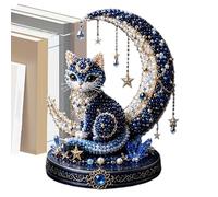 Celestial Bead Craft Kit - DIY Moon Star Animal Making Set, 3D Glass Bead Design Pack, Instruction Guide | Creative Beginner Embroidery Hobby Art Kit for Adults