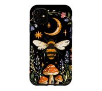Celestial Bee Moon Mushroom Cottagecore Botanical Case for iPhone 11