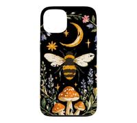 Celestial Bee Moon Mushroom Cottagecore Botanical Case for iPhone 13