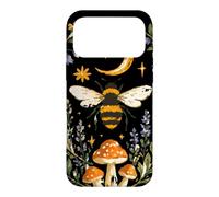 Celestial Bee Moon Mushroom Cottagecore Botanical Case for iPhone 17 Pro Max
