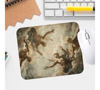 Celestial Beings Premium-Textured Mouse Pad - Washable, Waterproof, Non-Slip Desk Mat for Gaming and Office with Michelangelo Style Design