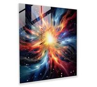 Celestial Birth - Digital Art Printing on Glass - Born, Glass Wall Art, Born, Modern Art, 30.5 cm x 30.5 cm