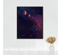 Celestial Bodies Diamond Painting, 5d Diamond Painting Kits for Adults Galaxy, Full Drill Crystal Art Kits for Adults Cross Stitch Embroidery Crafts Pictures for Gifts 20x28in/50x70cm PJY9 I-F