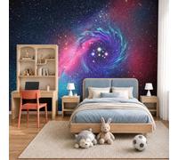 Celestial Bodies Galaxies Mural Wallpaper for Living Room Bedroom Decor
