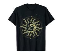 Celestial Body Sun Moon Zodiac Signs Boho Astrology T-Shirt