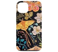 Celestial Boho Moth Witchy Folk Art Botanical Lilac Case for iPhone 13