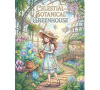 Celestial Botanical Greenhouse: Anime Girl Coloring Book with Floating Glasshouses, Enchanted Gardens, Magical Terrariums, and Fantasy Plants