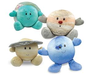 Celestial Buddies Gas & Ice Giants 4 Piece Bundle Jupiter Saturn Uranus Neptune Science Astronomy Space Solar System Educational Plush Planet Toys