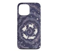 Celestial Bunny Swirl Whimsical Night Rabbit Stars Art Case for iPhone 13 Pro Max