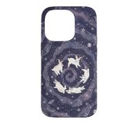 Celestial Bunny Swirl Whimsical Night Rabbit Stars Art Case for iPhone 14 Pro