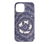 Celestial Bunny Swirl Whimsical Night Rabbit Stars Art Case for iPhone 15