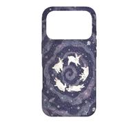 Celestial Bunny Swirl Whimsical Night Rabbit Stars Art Case for iPhone 17 Pro
