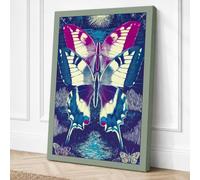 Celestial Butterfly Canvas Wall Art Print 30x20 Inch