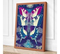 Celestial Butterfly Canvas Wall Art Print 30x20 Inch