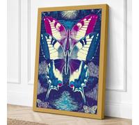 Celestial Butterfly Canvas Wall Art Print 30x20 Inch