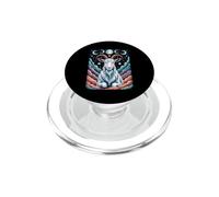 Celestial Capricorn Goat & Moon Phases Zodiac Horoscope PopSockets PopGrip for MagSafe